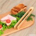 Mr.Art Wood Magnetic Wooden Toaster Kitchen Tongs 8 7 Generous Length 100% Natural One-Piece Ash Wood - B072JHNJJB